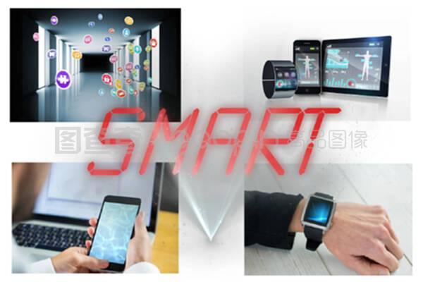 智能設備拼貼 計算機構建下的數字馬賽克